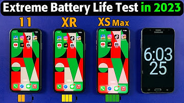iPhone 11 vs iPhone XR vs iPhone XS Max Battery Life Drain Test in 2023 - Watch This Before Buying!