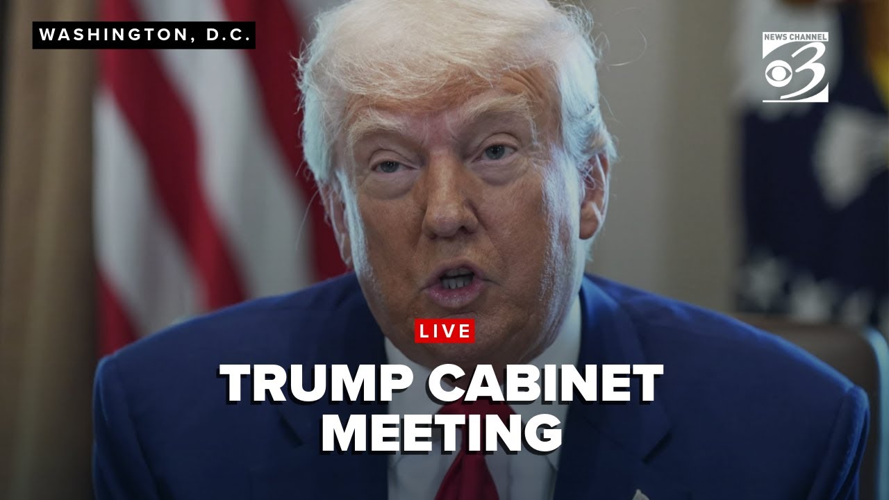 LIVE: President Donald Trump holds cabinet meeting - YouTube
