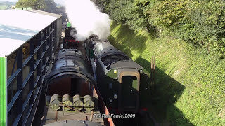 A4 60019 BITTERN & 850 LORD NELSON 9F 92212 STEAM ENGINE CONVOY - WATERCRESS LINE