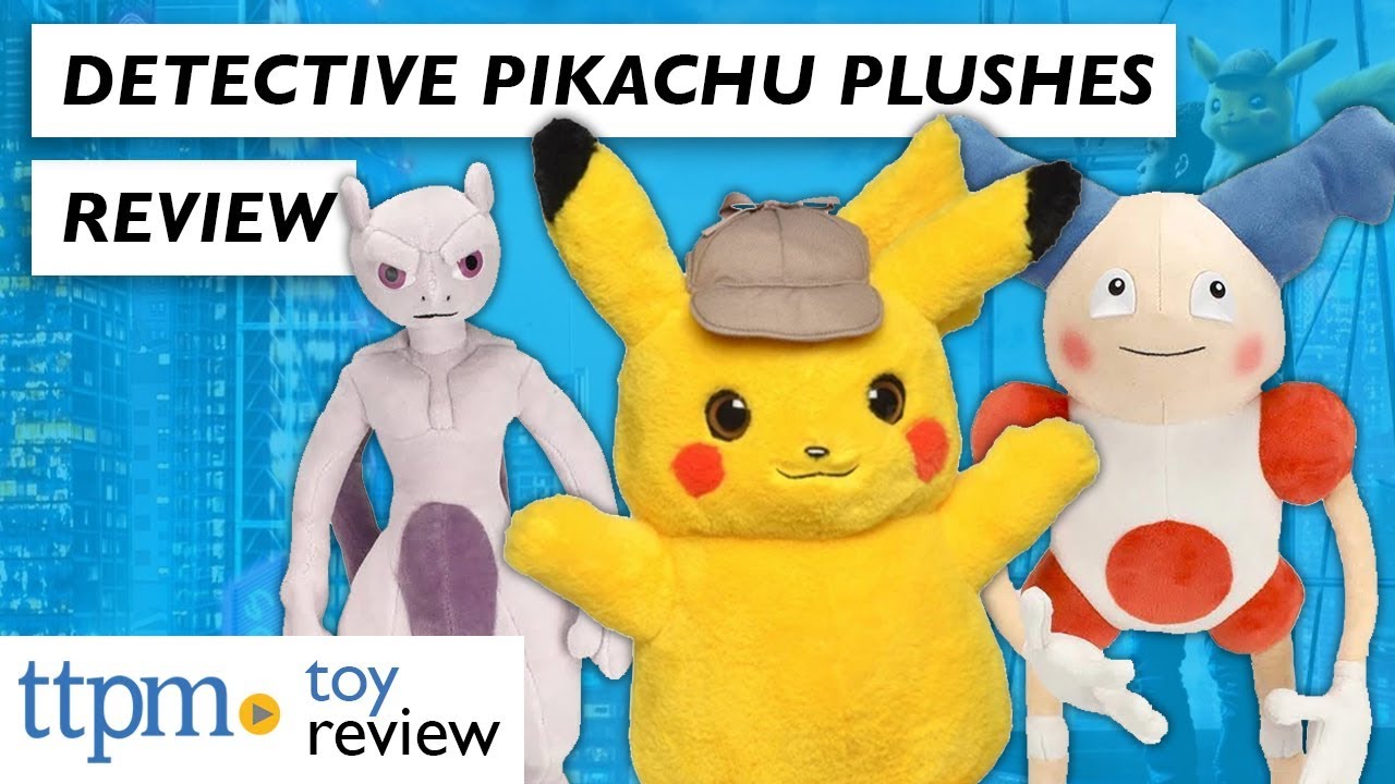detective pikachu plush 16 inch