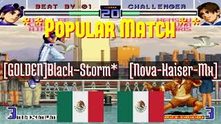 @kf2k2pls: [GOLDEN]Black~Storm* (MX) vs [Nova-Kaiser-Mx] (MX) [KOF 2002 Plus kf2k2 Fightcade] May 4