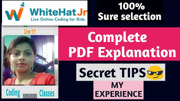 Whitehatjr Demo 1& 2 complete pdf explanation|pong game| code of pong game| online teaching jobs.