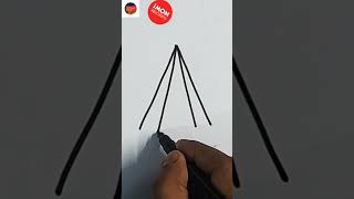 Draw a simple flat shape using these simple steps #shorts #ashortaday Canvassing Passion