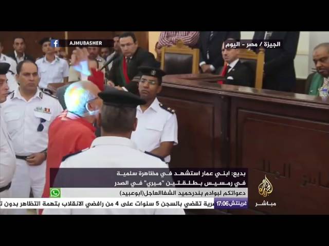 كلمة للمرشد العام لجماعة الإخوان المسلمين محمد بديع خلال "قضية فض اعتصام رابعه"