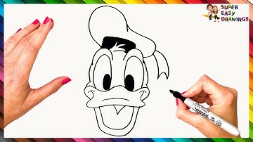 How To Draw Donald Duck Step By Step 🦆 Donald Duck Drawing Easy
