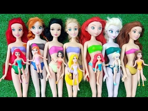 Barbie doll and her sister make a snowman! Play Toys 