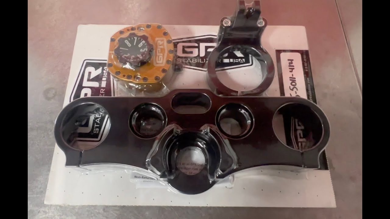 Wide Open Moto Harley Davidson GPR Stabilizer install and top clamp