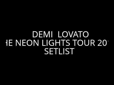 the neon lights tour setlist