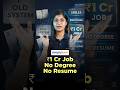 1 Crore Job Without Degree or Resume | Skills-Based Hiring in Tech 2026 | #Shorts | #Simplilearn
