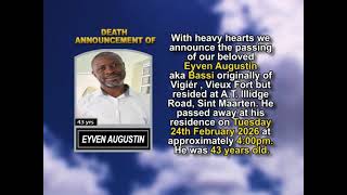 Eyven Augustin ~ Short Obituary