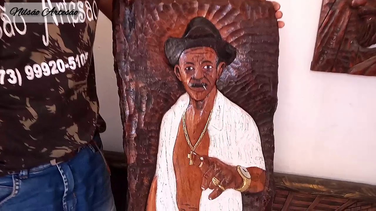Arte em Madeira - Nilsão Artesão ( TIRINGA ENTALHADO NA MADEIRA) 
