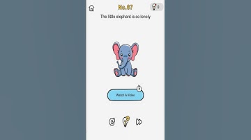 Brain Out Level 67 The little elephant is so lonely