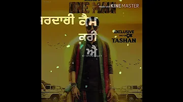 One man song  by singga punjabi lyrics status