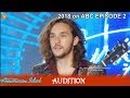 Brandon Diaz  Great Falsetto BEST MALE Singer YET Unaware Audition American Idol 2018 Episode 2