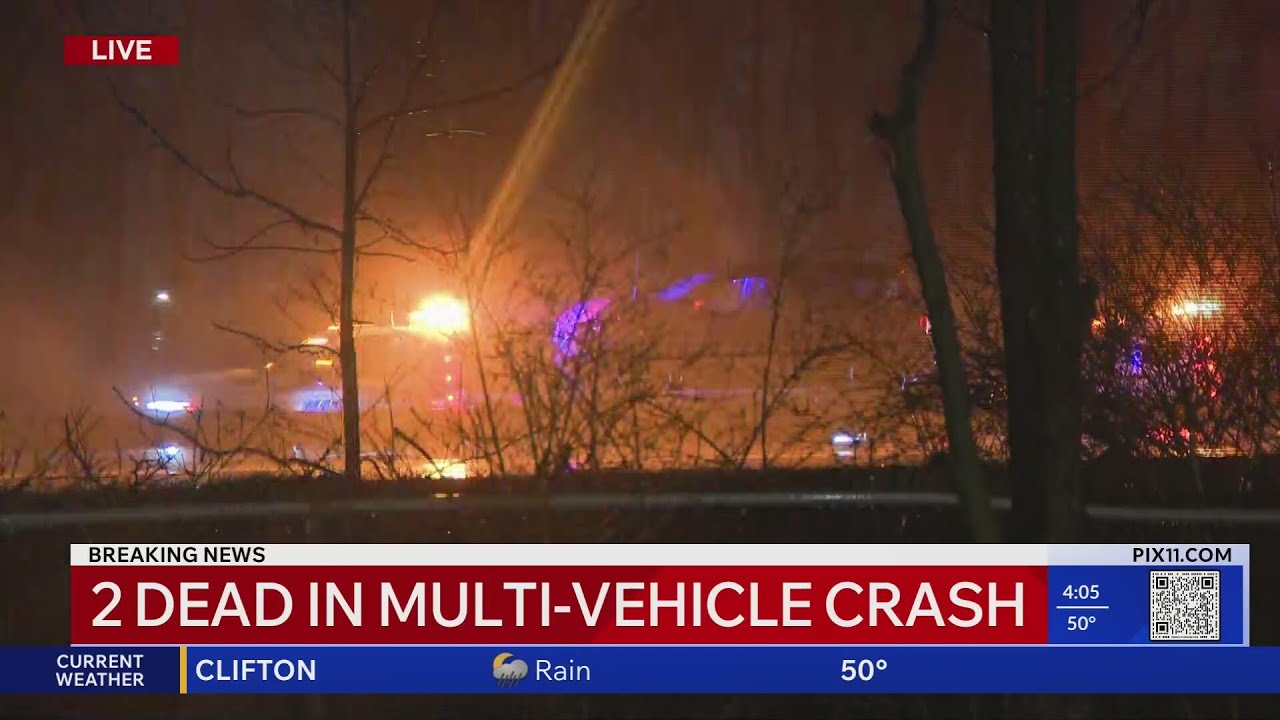 Two dead in multi-vehicle crash on Long Island - YouTube