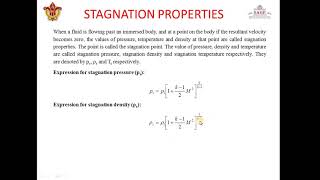 Me 404, Fm, Unit 5 Lecture 8 Stagnation Properties And Related Numerical By Dr. Alok Agrawal