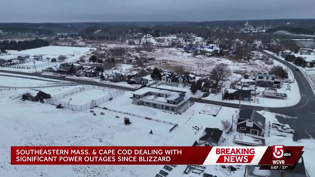 Cape Cod still dealing with significant power outages after blizzard