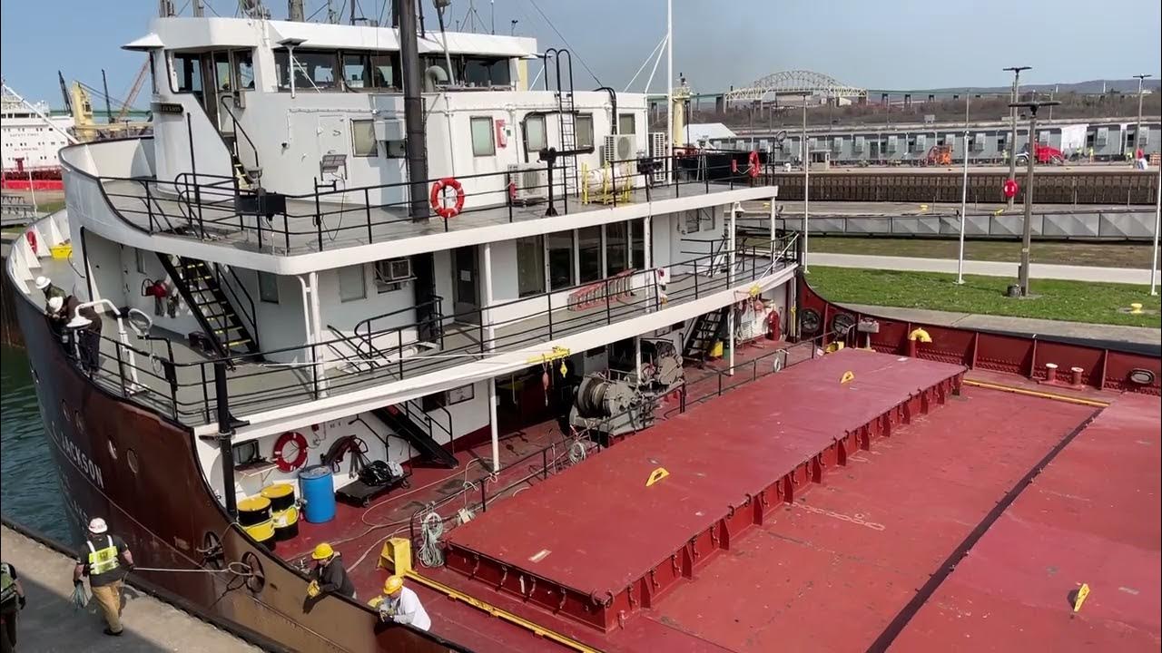 Great Lakes Freighter Herbert C Jackson at the Soo Locks YouTube
