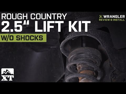 Jeep Wrangler Rough Country 2.5" Lift Kit without Shocks (2007-2018 JK) Review & Install