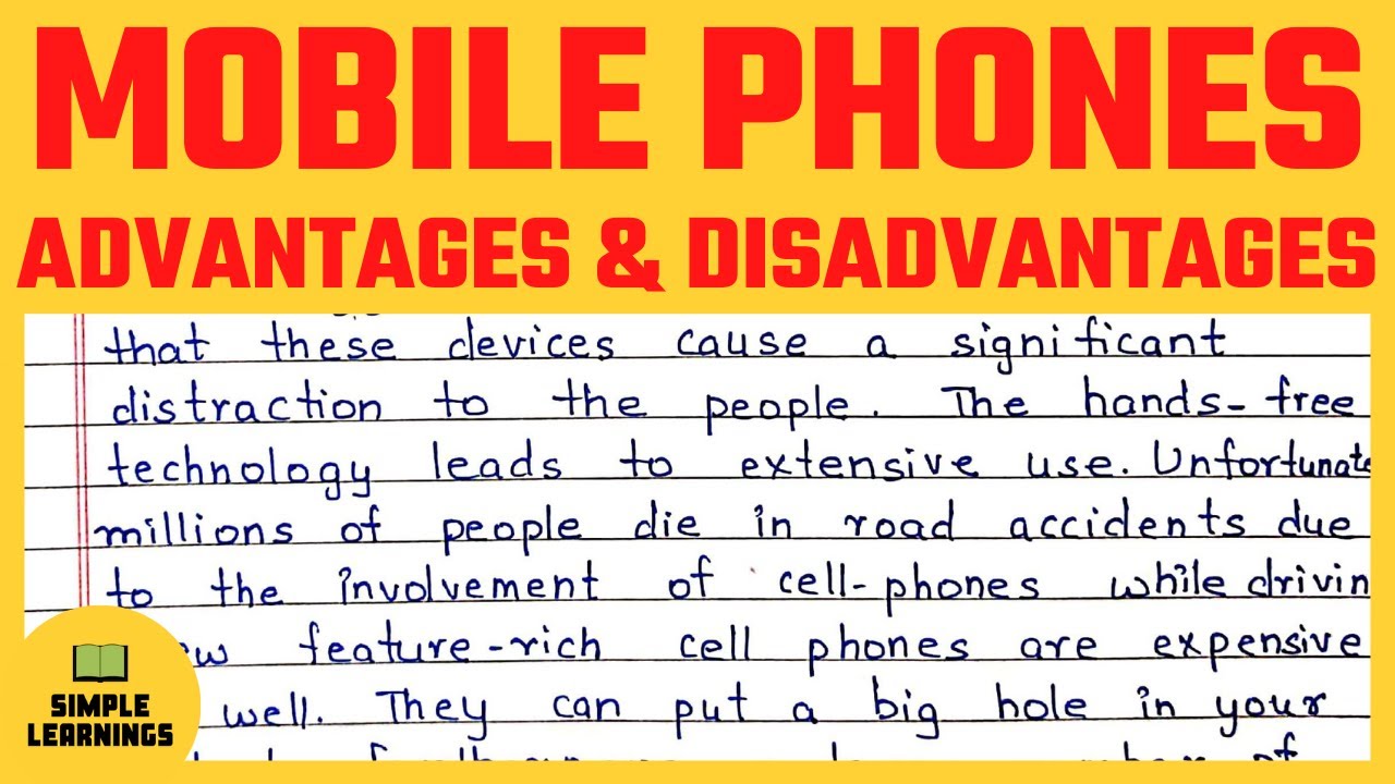 essay about advantages and disadvantages of smartphones