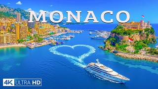 Monaco 4K Drone Footage 🇲🇨 Luxury Harbor Views, Golden Coastline & Mediterranean Charm ⛵