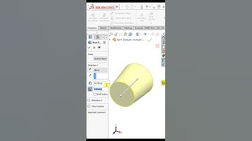 Solidworks Boss Extrude with Draft option