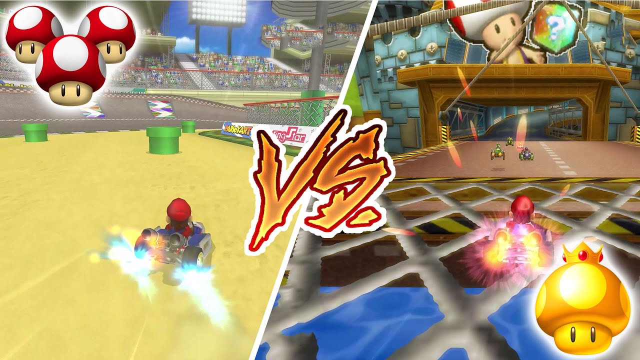 Triple Mushroom VS Golden Mushroom | MARIO KART WII