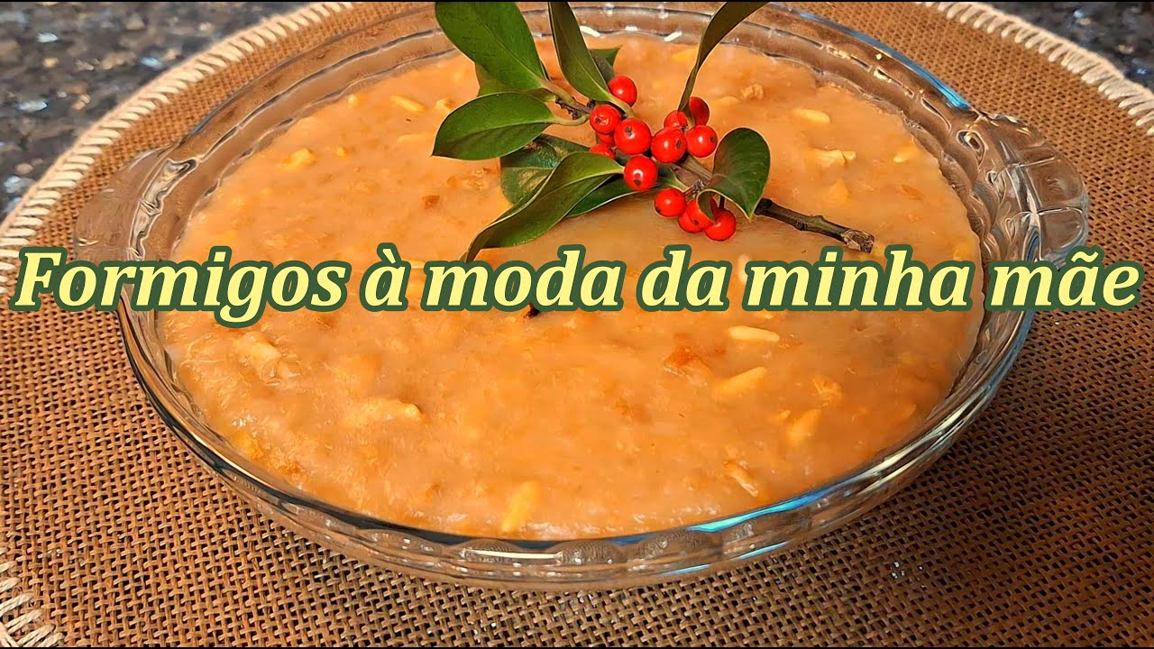 FORMIGOS / RECEITA DE NATAL/ Homenagem á minha Mãe - YouTube