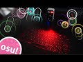 osu! with a Lazer Projection Keyboard