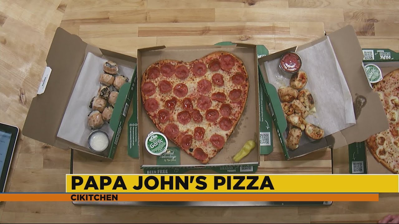 Papa John's Heart Shaped Pizza YouTube
