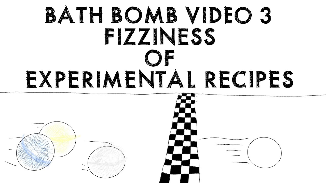 Bath Bombs Video 3: Fizziness of Experimental Recipes