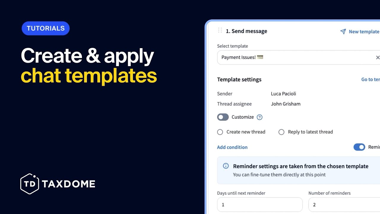 Create & apply chat templates