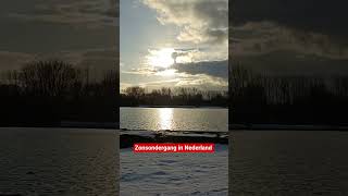 Zonsondergang, rustgevend en ontspannend #meditation #sunset #motivation #snow #mindfulness