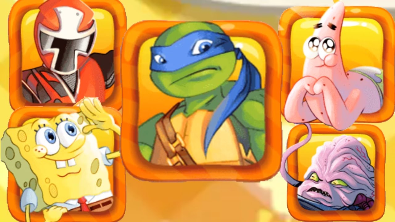 Spongebob Power Ranger Power Ranger Patrick SpongeBob, TMNT, Power Ranger Game Mash-ups | Hall Of Games | Nick Kids ...