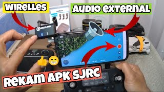 CARA MEREKAM AUDIO EXTERNAL DI APP SJRC F11S 4K PRO screenshot 3