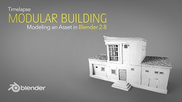 Timelapse: Modeling a Modular Building Asset (Blender 2.8)