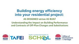 FULL VIDEO: Building Energy Efficiency into your Residential Project