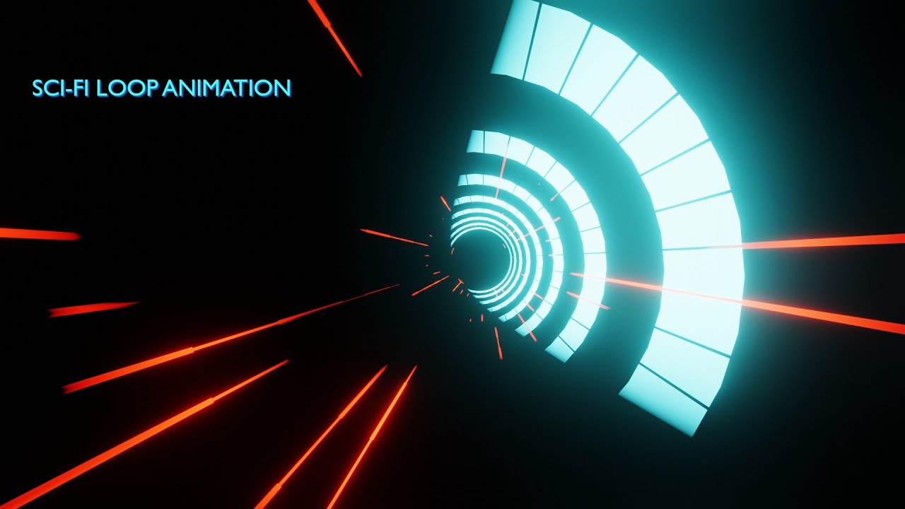 SCI-FI Loop cylindrical Animation | Blender EEVEE Loop Glare Art | ASUS ...
