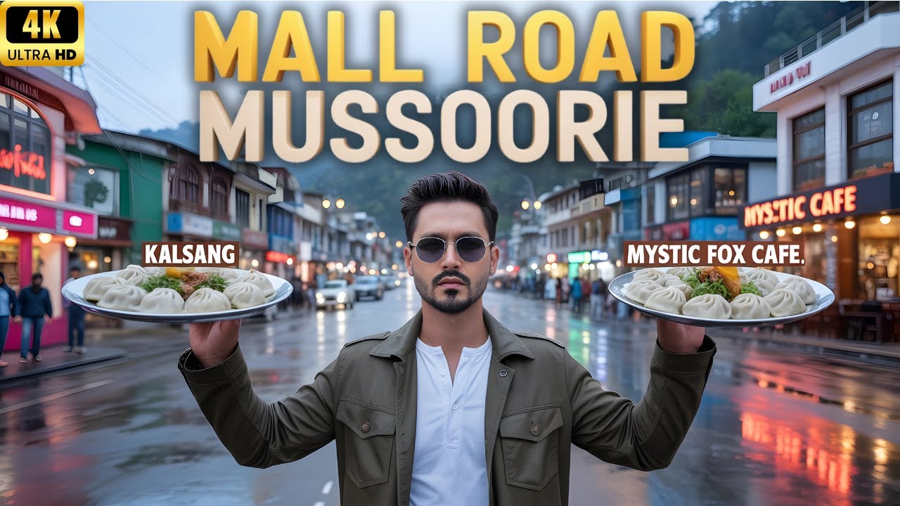 Exploring Mussoorie Mall Road: Street Food Adventure and Walking Tour | BEST MOMOS in Mussoorie !