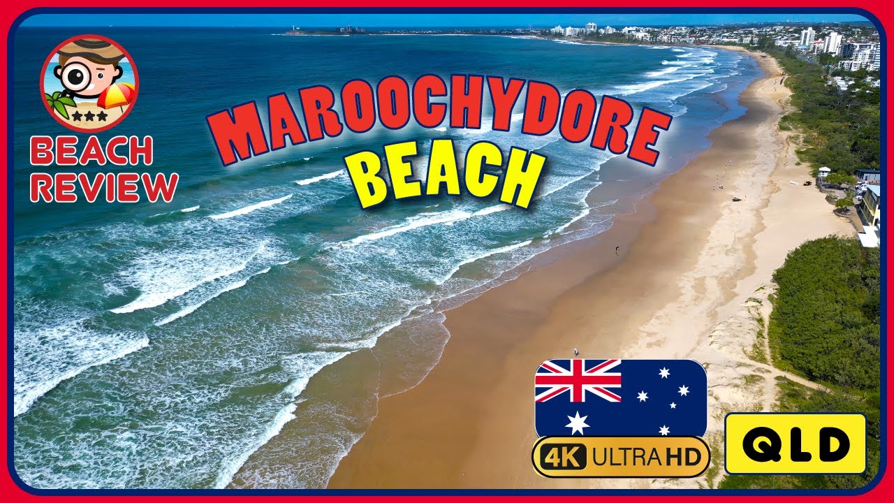 Maroochydore Beach Sunshine Coast Queensland 🇦🇺 (Iconic Beach in QLD) 4K Walking Tour/4K Beach Walk