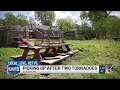Clinton homeowner escapes tornado by seconds, schools slightly damaged