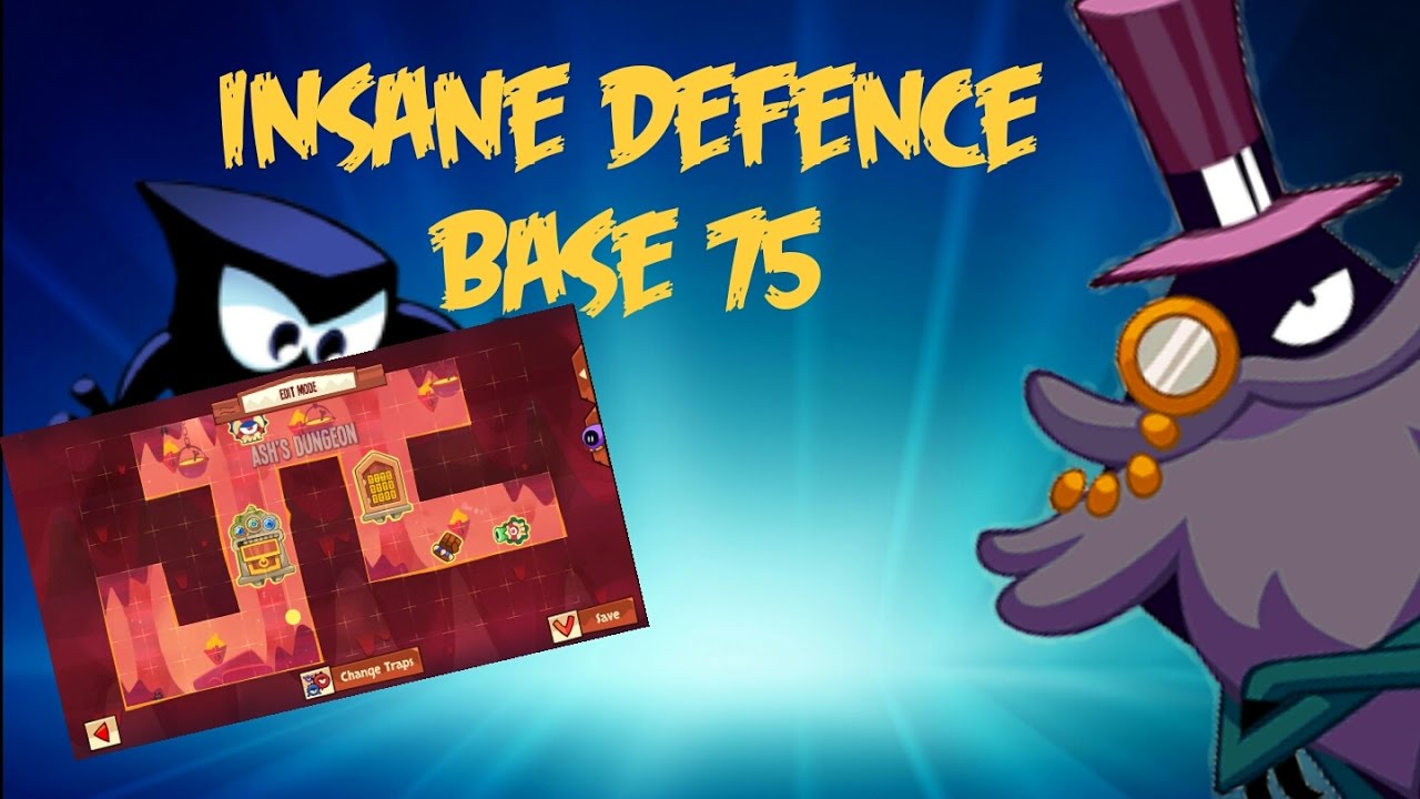 King of Thieves Insane Base Defences by Ash KOT- Base 75 - Tight Spinner Spawn into Rico Squeeze