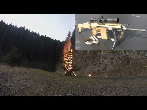 Burning a Christmas Tree from a 1/4 mile with .308 Tracer