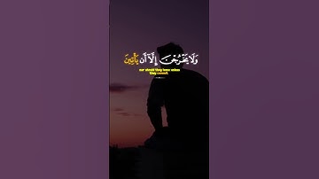 لَا تَدْرِى لَعَلَّ ٱللَّهَ يُحْدِثُ بَعْدَ ذَٰلِكَ أَمْرًۭا || القارئ شريف مصطفي #quran #قرآن