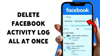 How To Delete Facebook Activity Log All At Once | Clear Your Facebook Activity History 2026