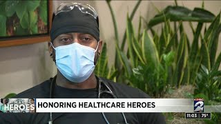 Honoring health care heroes- Robert Lucky, first nurse to get vaccinated at Memorial Hermann