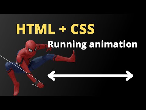 Running animation, CSS only