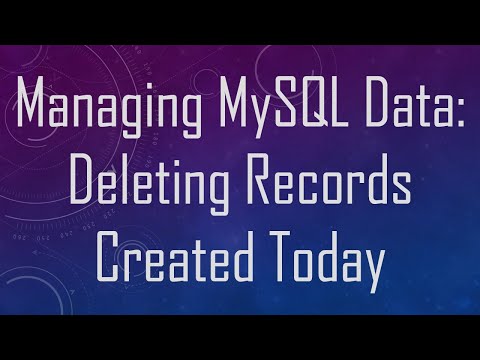 Managing MySQL Data: Deleting Records Created Today