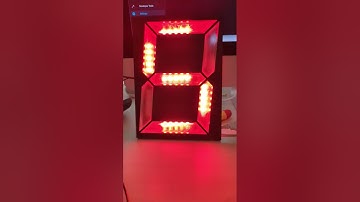 Large 7-segment Clock