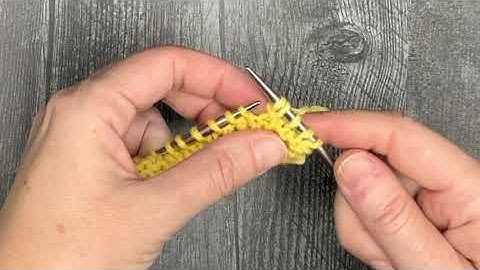 How to Knit a Kfb and a Modified Increase